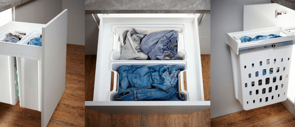The chore of laundry! Upgrade your system with a Wesco Laundry Basket.