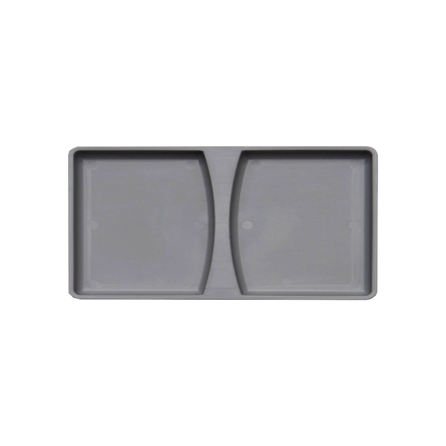 Wesco 11l Alu Grey Bin lid on a white background