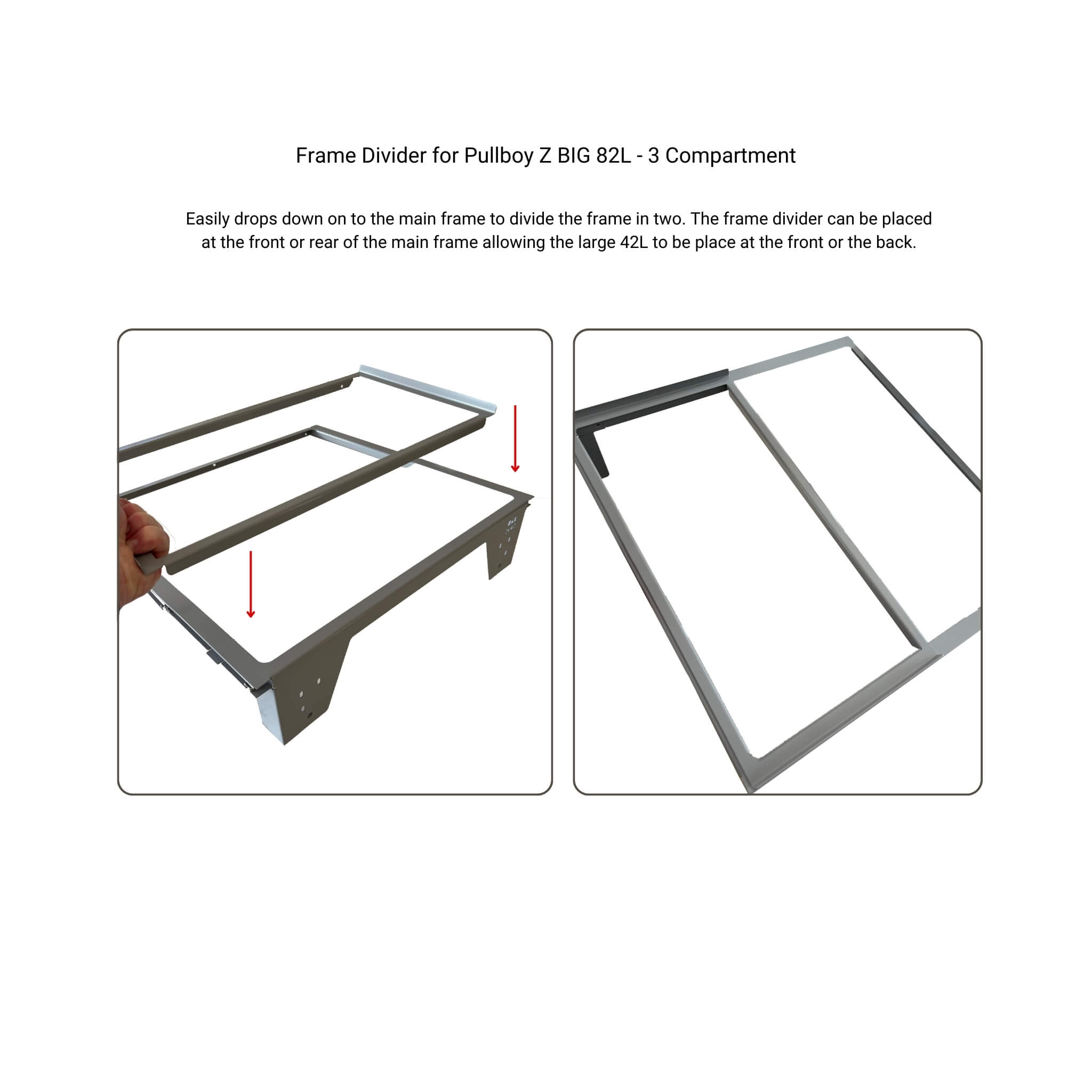 Pullboy Z BIG | 3 Compartment | 82L | 600mm Door