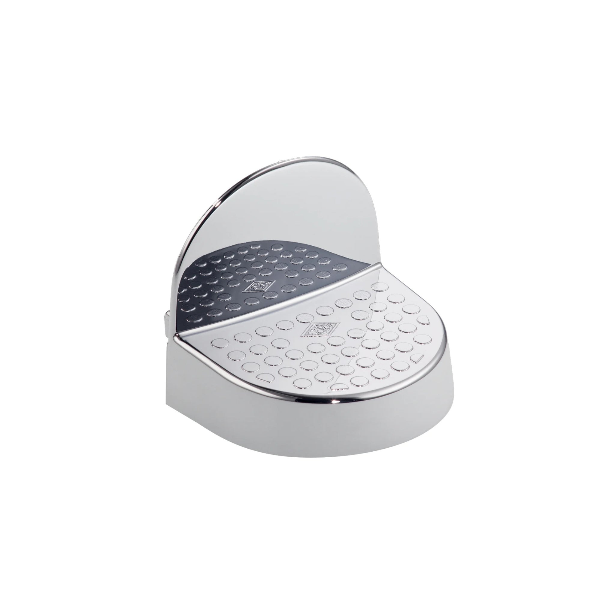 A silver replacement pedal for Wesco pedal bins, featuring a textured surface for foot operation.