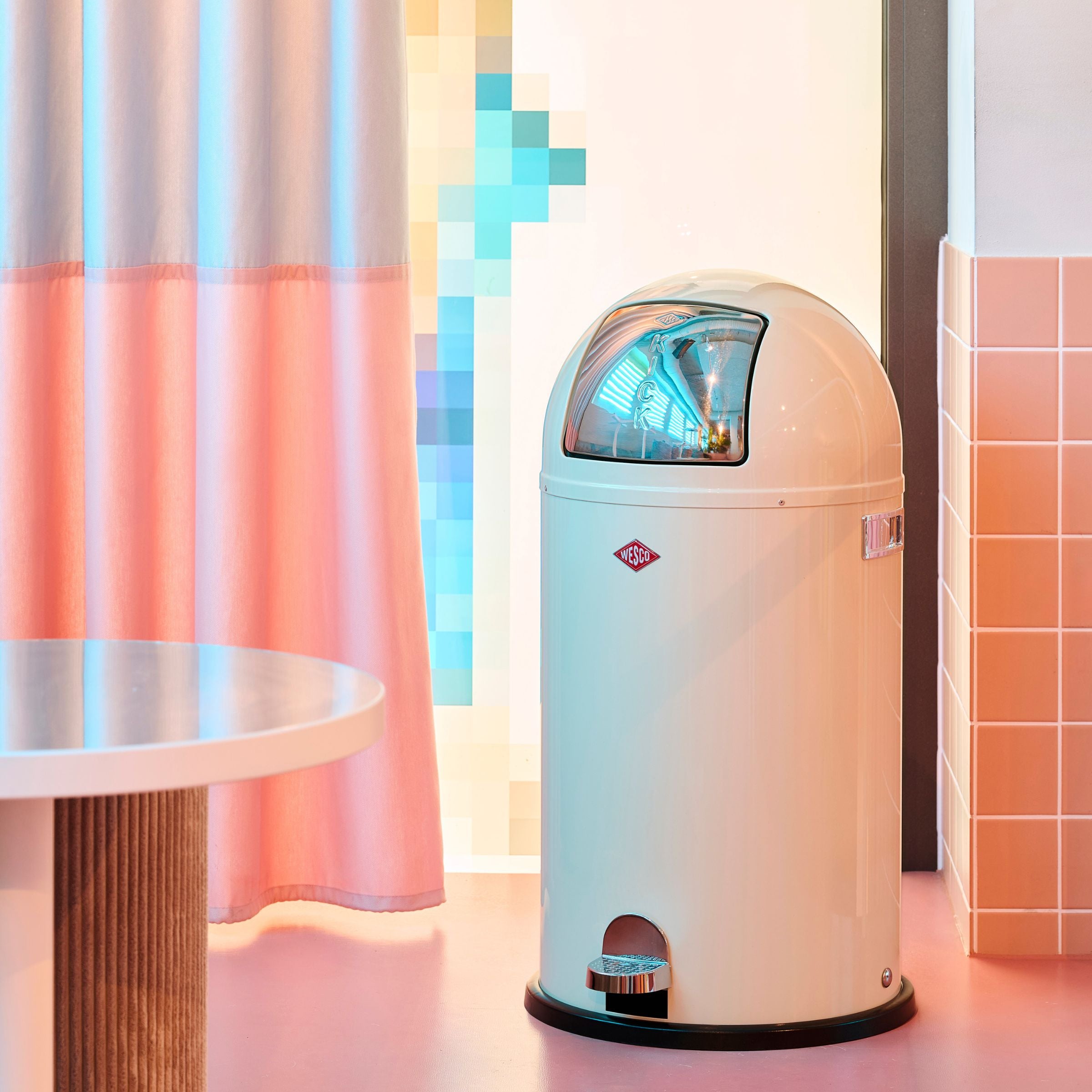 Wesco Kickboy Almond 40L Pedal Bin Lifestyle image