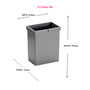 Inner Bin with Double Handle | Alu Grey