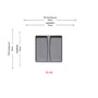 Lid for Bins with Handles | Alu Grey