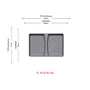 Lid for Bins with Handles | Alu Grey