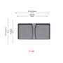 Lid for Bins with Handles | Alu Grey