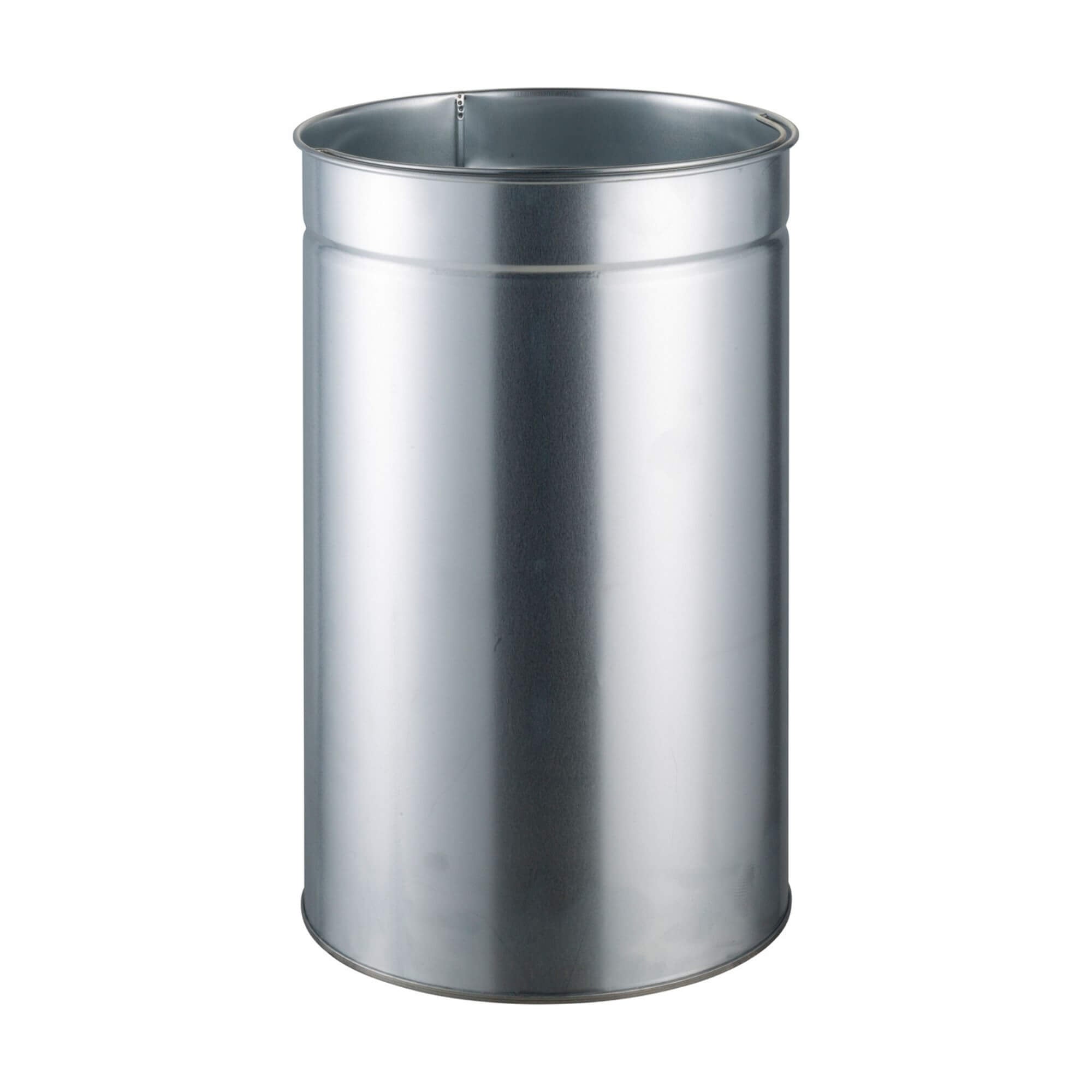 A cylindrical metal waste container liner for Inner Bin for the Pushboy Jr. 22L
