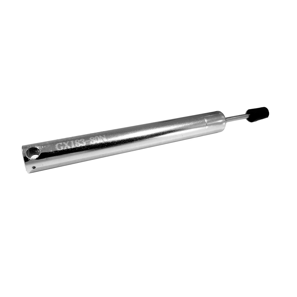 A silver-colored replacement damper for Kickmaster pedal bins