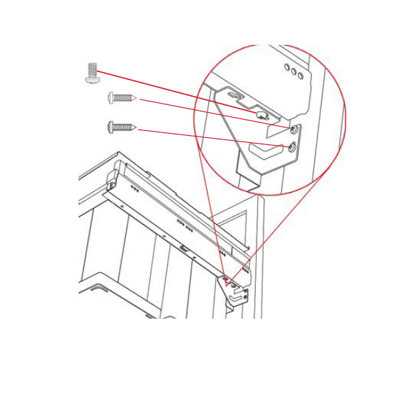 Pullboy Z Brackets for Framed doors line drawing in black and white.