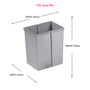 Inner Bin with Steel Handle | Alu Grey