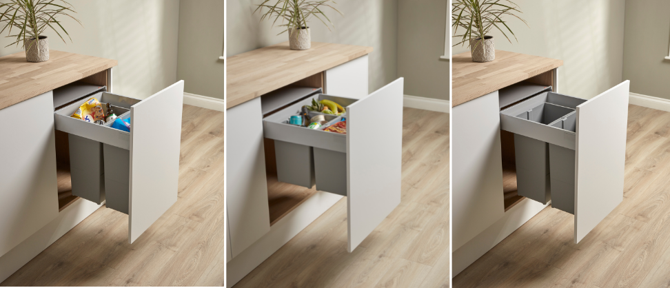 Can I reconfigure my pull-out Wesco bin system?