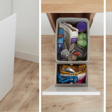 Wesco 300mm wide cupboard bins