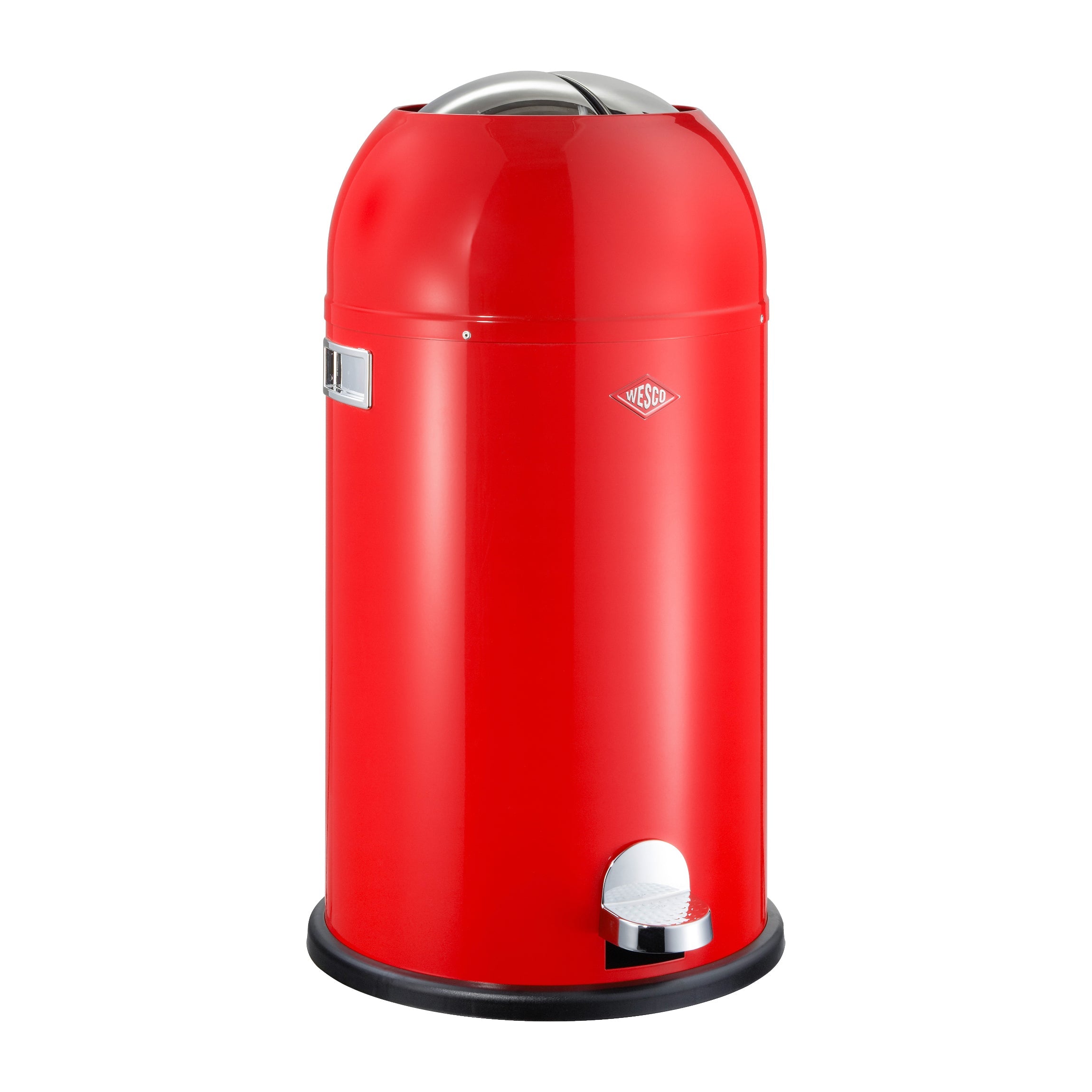 Wesco Kicmaster 33L Pedal bin in Red with Chrome finished pedal.