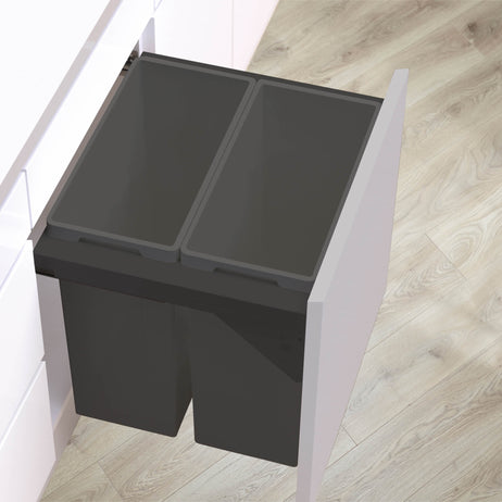 Pullboy Soft Comfort Bin | 2 Compartment | 84L | 600mm Door