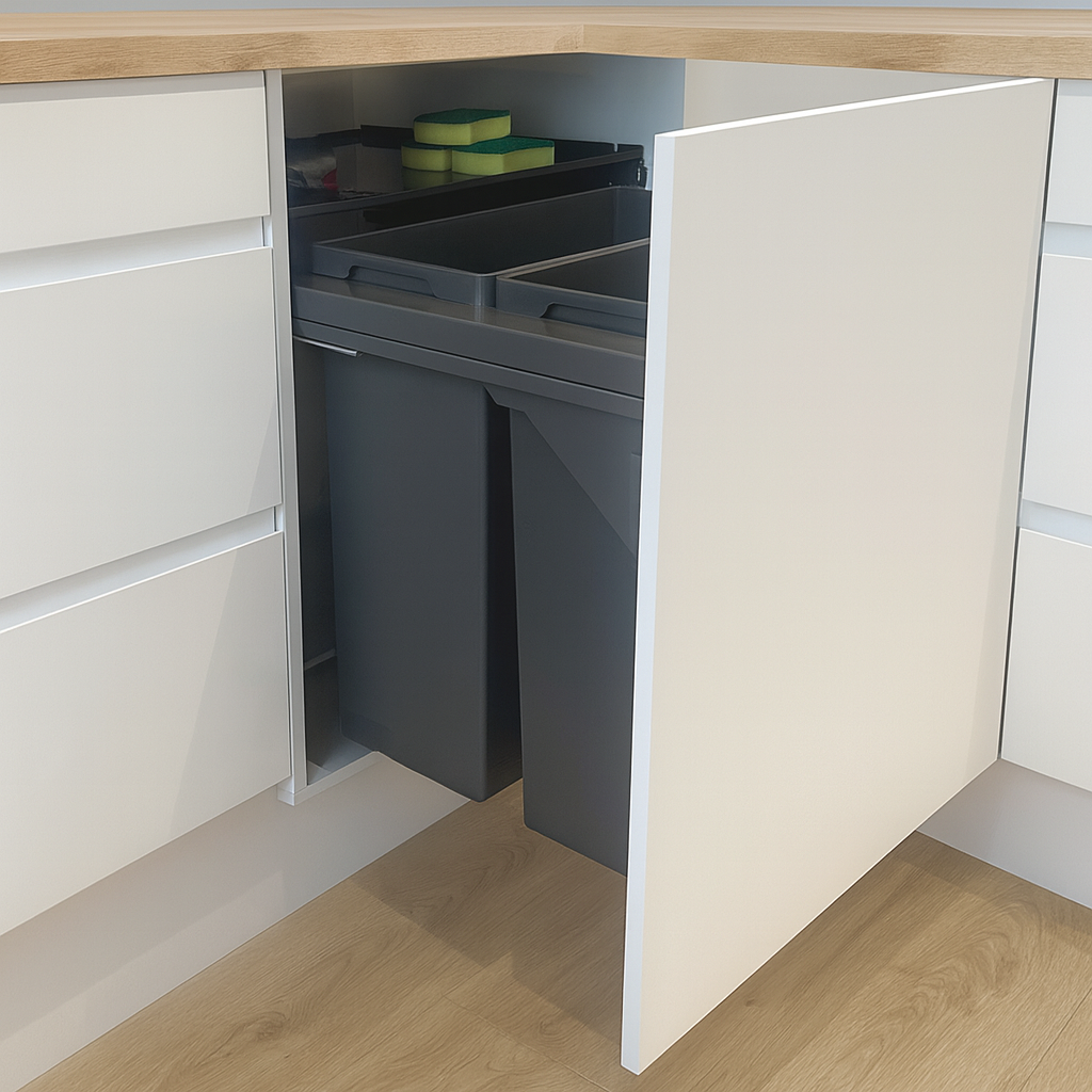 Wesco Pullboy Comfort in a modern kitchen from a side view 
