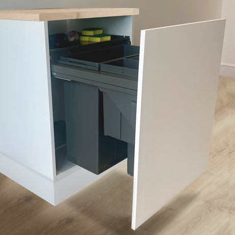 Pullboy Soft Comfort Bin | 3 Compartment | 82L | 600mm Door