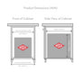 Pullboy Soft Comfort Bin | 2 Compartment | 84L | 600mm Door