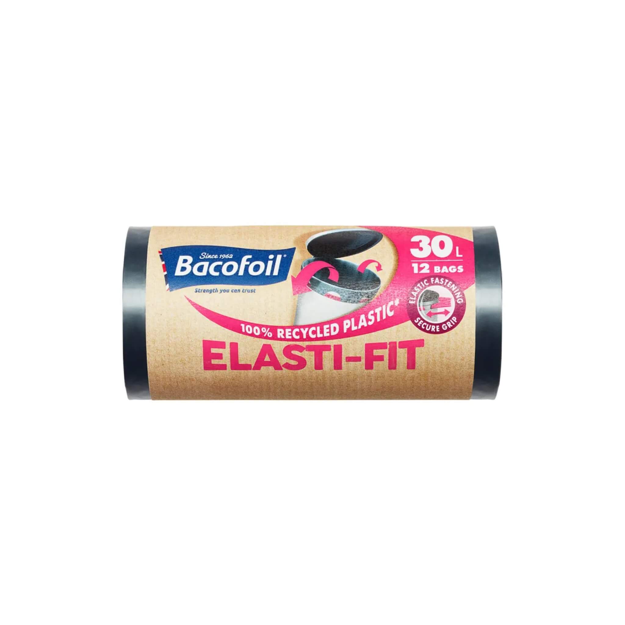 Bacofoil Elasti-Fit plastic bags packaging on a white background