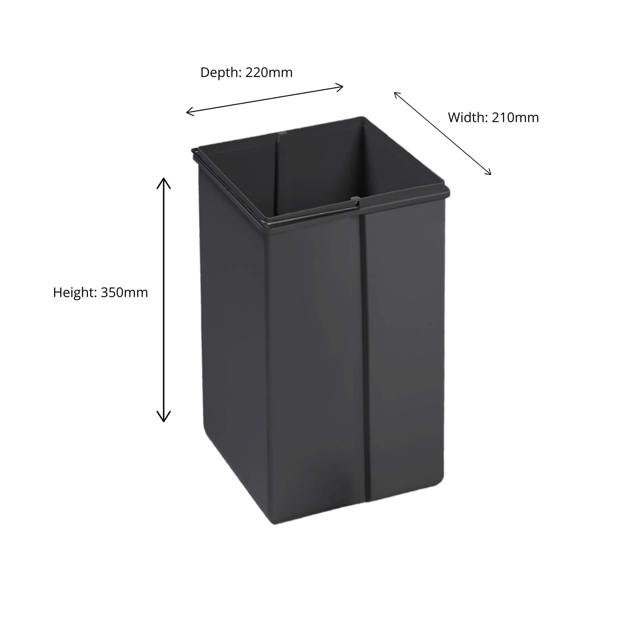 Inner Bin for Tradtionline Double Boy | 15L | Orion Grey