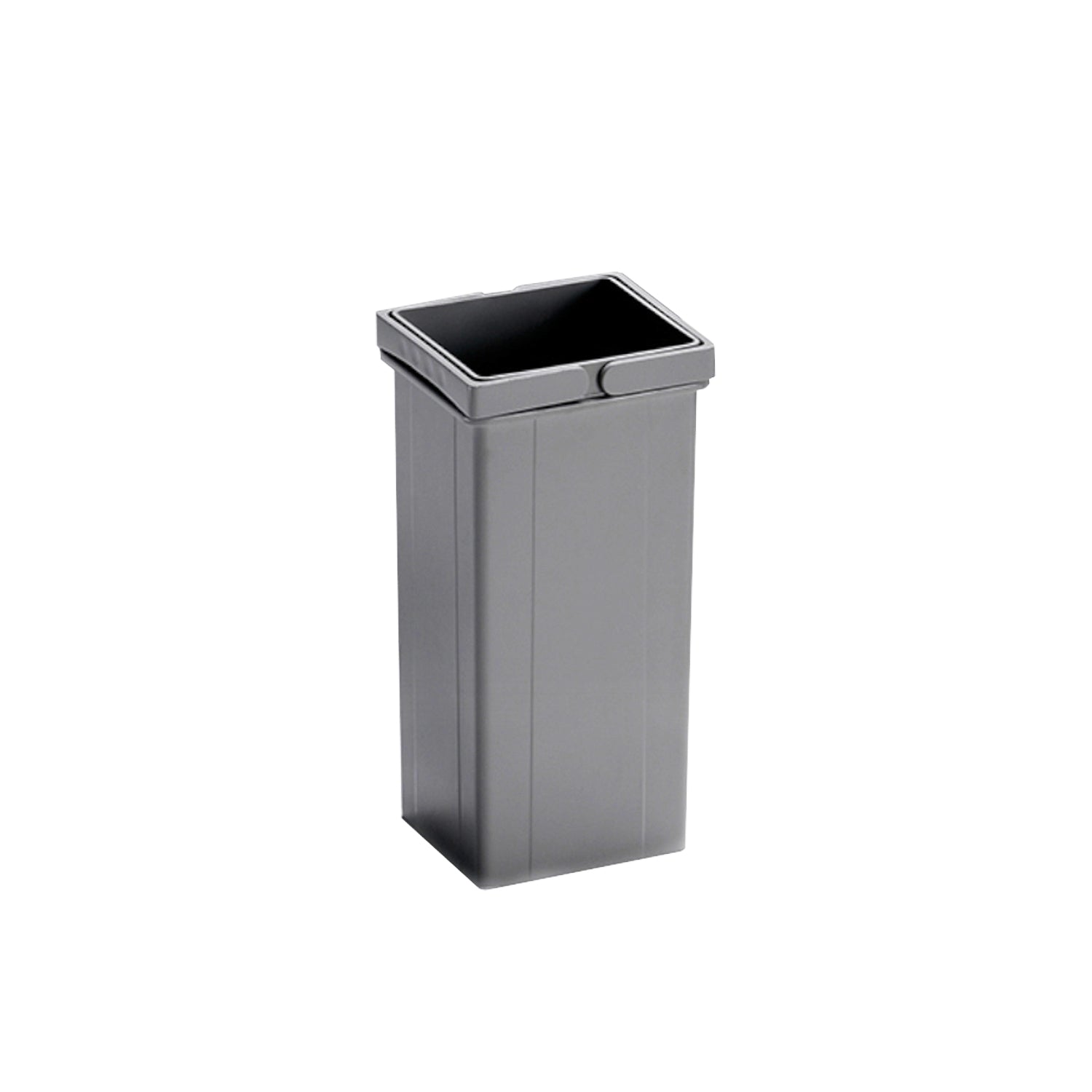 Wesco 5L replacement inner bin light grey with double plastic handles.