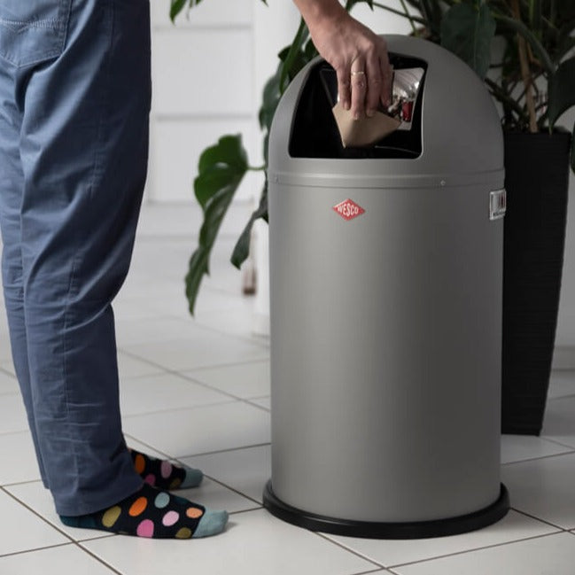 Pushboy 50L Bin | Matt Black
