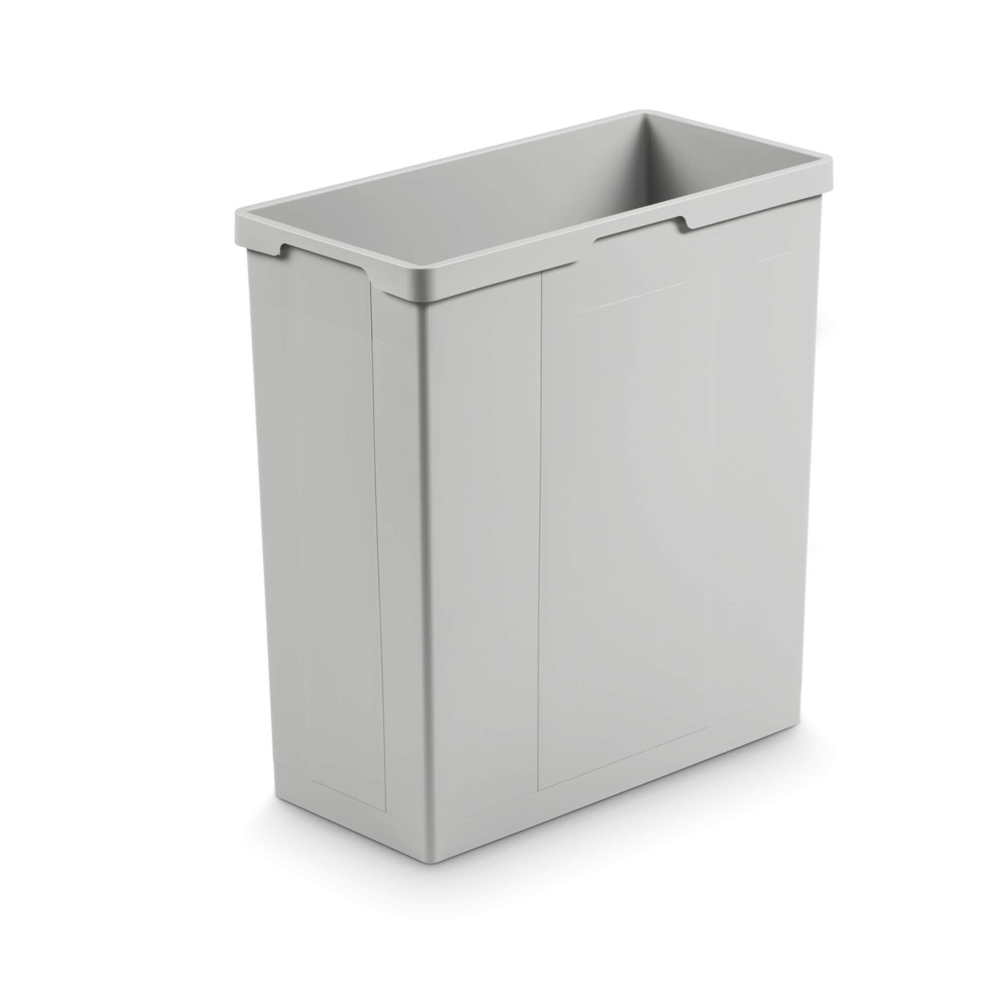 A grey rectangular 42L inner replacement bin without handles.