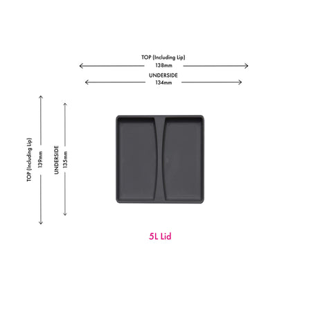 Lid for Bins with Handles | Orion Grey