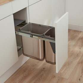 Edel Double | 30L | Stainless | 300-400mm Door