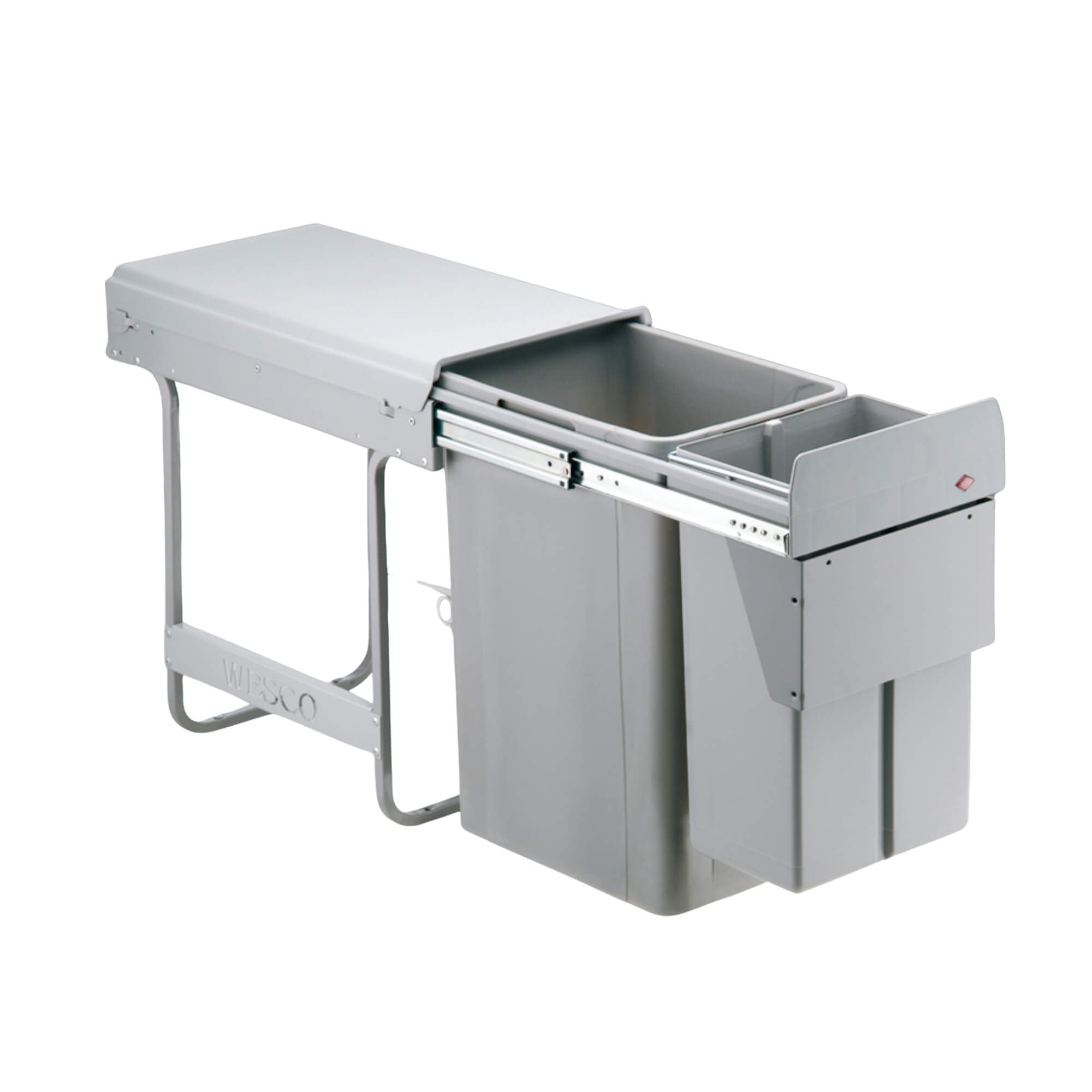 Wesco traditionline bio-double 300mm alu grey cut out image on a white background