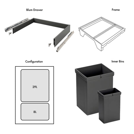 Pullboy Z LGBX | 2 Compartment | 450mm Door