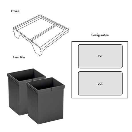 Pullboy Z LGBX | 2 Compartment | 58L | 600mm Door