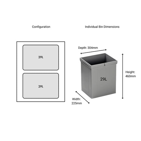 Pullboy Z Easy | 2 Compartment | 58L | 450mm Door