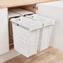 Laundry Boy Basket Twin Set Kit | 80L | White