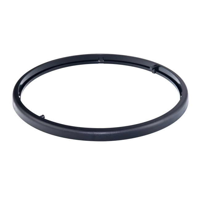 A black replacement base ring for a Kickmaster 33L bin.